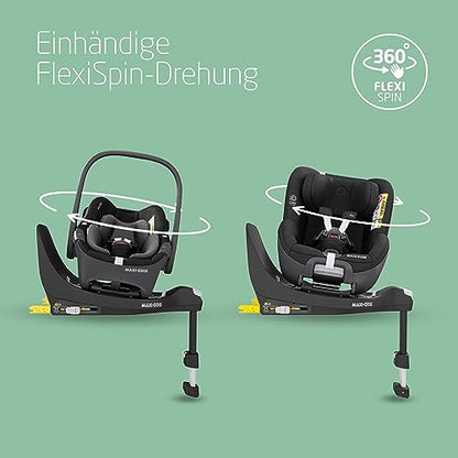 Maxi-Cosi FamilyFix 360 i-Size Basis, Pebble 360 & Pearl 360 Bundle, 0-4 Jahre, Black